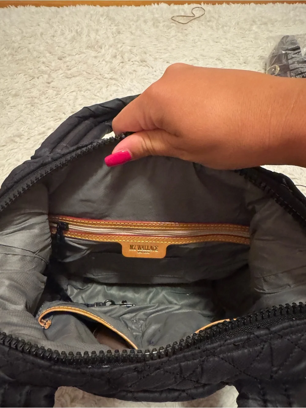 MZ Wallace medium black metro Sutton tote crossbody